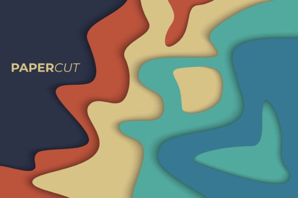 Download Wavy Paper Background in Bright Colors - Bright colors Collection