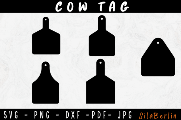 Download Cow Tag Outlined Svg, Cow Tag Png, Cow - Svg Collection