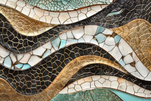 Download Abstract Mosaic Waves - Abstract mosaic Collection