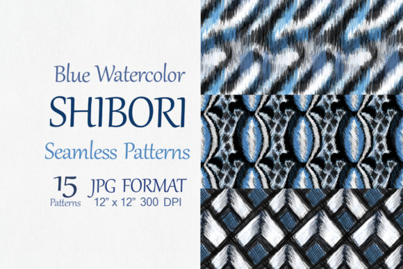 Download Blue Watercolor Shibori Seamless Pattern - Premium Resources