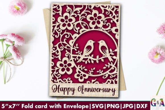 Download Anniversary Card SVG File for Cricut - Svg Collection