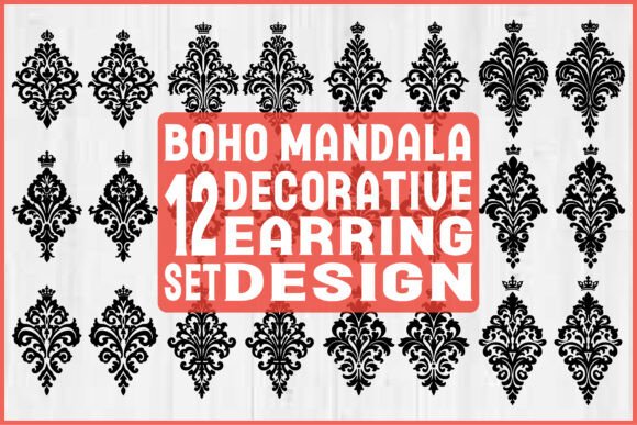 Download Boho Mandala Earring SVG Bundle - Svg Collection