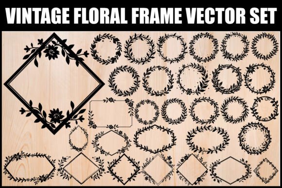 Download Vintage Floral Frame SVG Bundle - Svg Collection