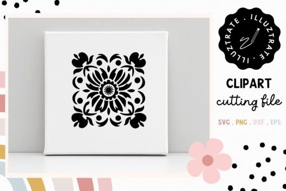 Download Flower Tile SVG Cut File | Floral Tile - Svg Collection