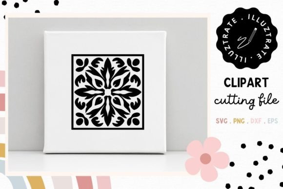 Download Flower Tile SVG Cut File | Floral Tile - Svg Collection