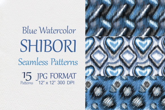 Download Blue Watercolor Shibori Seamless Pattern - Premium Resources