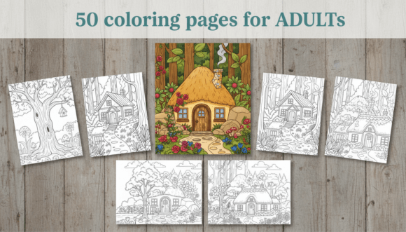 Download 50 Cottagecore Forest Scene Coloring - Forest Collection