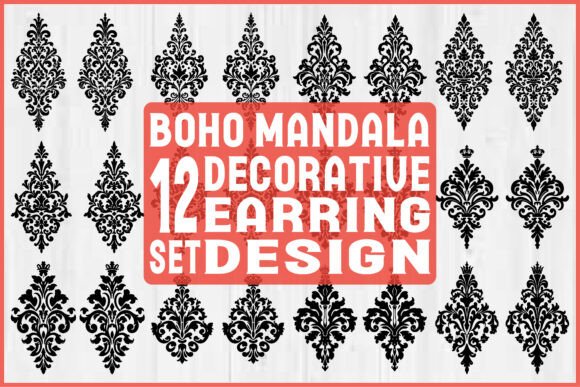 Download Boho Mandala Earring SVG Bundle - Svg Collection