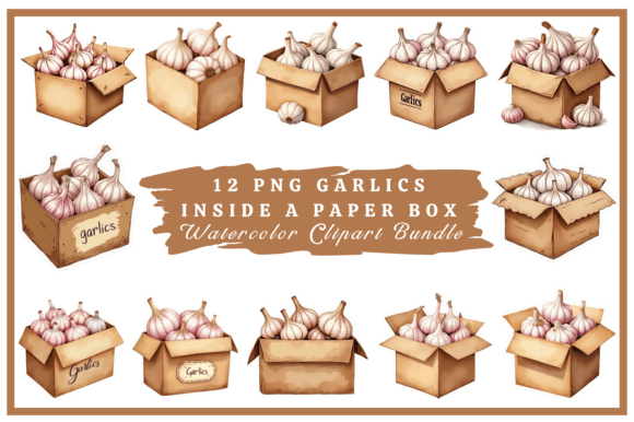 Download Garlic Watercolor Clipart Bundle #23 - Premium Resources