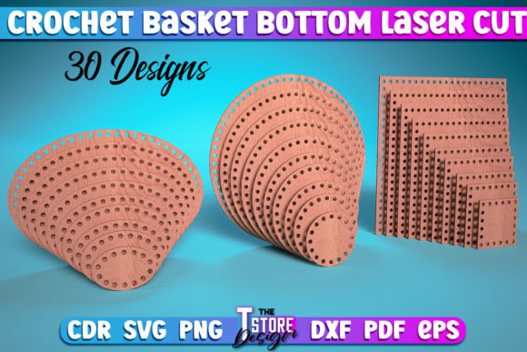 Download Crochet Basket Bottom Laser Cut SVG | - Svg Collection