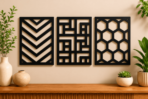 Download Modern Geometric Wall Art SVG Bundle - Svg Collection