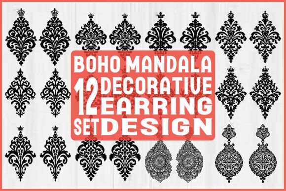 Download Boho Mandala Earring SVG Bundle - Svg Collection