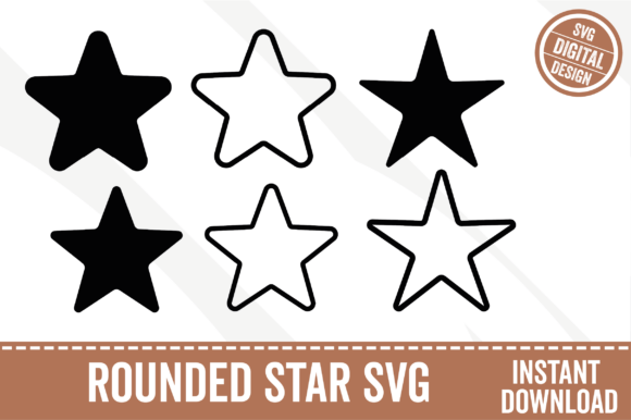 Download Rounded Star SVG Star Outline Clipart - Svg Collection