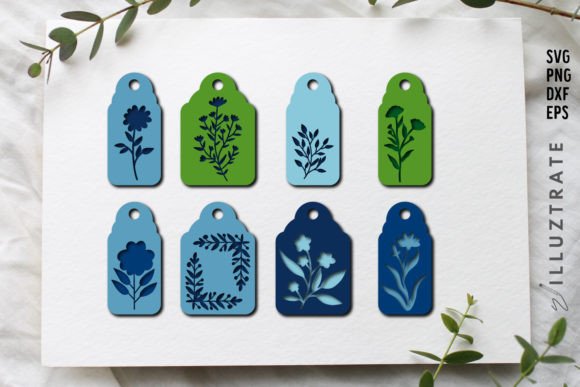 Download Floral Gift Tag SVG Cut Files | Flower - Svg Collection