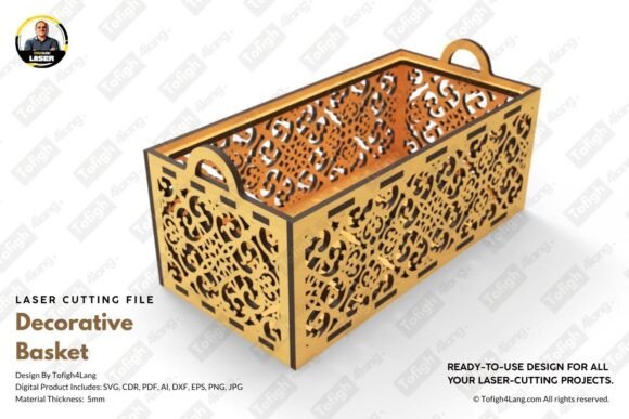 Download Modern Geometric Decorative Basket | SVG - Svg Collection