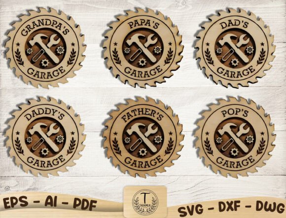 Download Father's Day Garage Sign SVG Bundle - Svg Collection