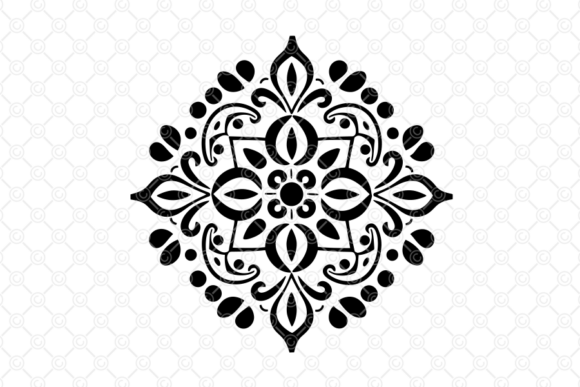 Download Indian Rangoli SVG, Decorative Art, 025 - Svg Collection