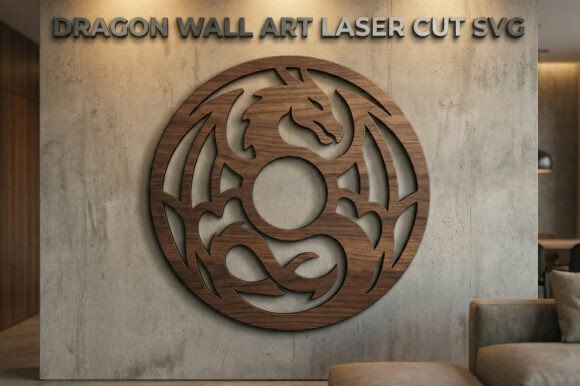 Download Dragon Wall Art Laser Cut SVG - Svg Collection