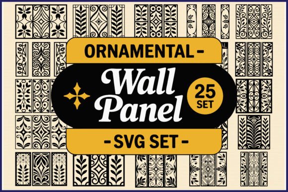 Download Ornamental Wall Panel SVG Bundle - Svg Collection
