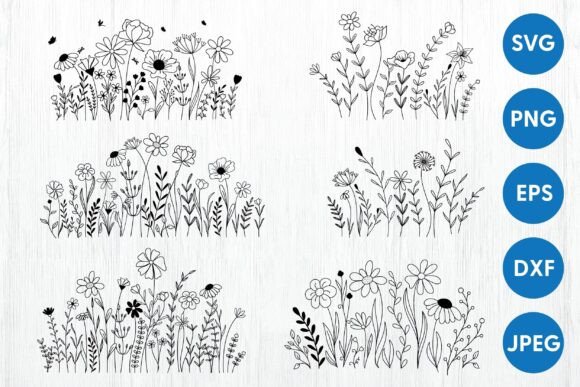Download Wildflowers Svg Bundle | Wildflower Svg - Svg Collection