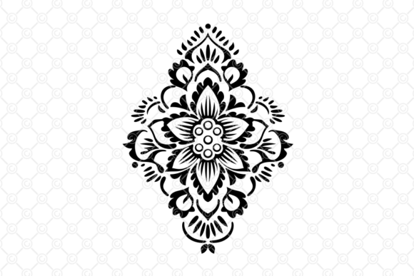 Download Indian Rangoli SVG, Decorative Art, 057 - Svg Collection