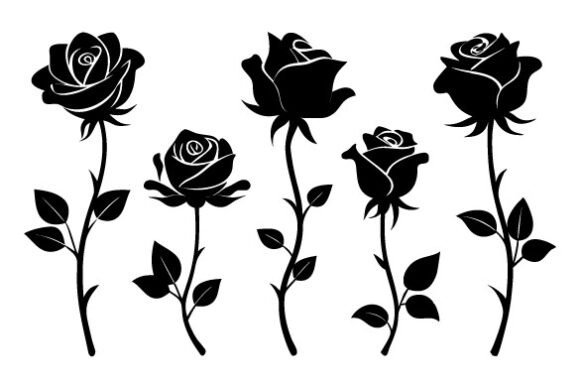 Download Rose Svg,Rose Silhouette Bundle - Svg Collection